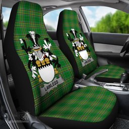 Irish Lawless Coat of Arms Family Crest Ireland Car Seat Cover Irish National Tartan Irish County Car Seat Cover