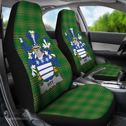 Irish Pitt Coat of Arms Family Crest Ireland Car Seat Cover Irish National Tartan Irish County Car Seat Cover