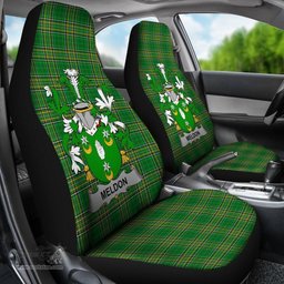 Irish Meldon or Muldoon Coat of Arms Family Crest Ireland Car Seat Cover Irish National Tartan Irish County Car Seat Cover