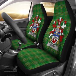 Irish Litton Coat of Arms Family Crest Ireland Car Seat Cover Irish National Tartan Irish County Car Seat Cover