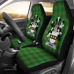 Irish Parke Coat of Arms Family Crest Ireland Car Seat Cover Irish National Tartan Irish County Car Seat Cover