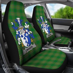 Irish Linaker Coat of Arms Family Crest Ireland Car Seat Cover Irish National Tartan Irish County Car Seat Cover