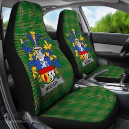 Irish McEvoy or McKelvey Coat of Arms Family Crest Ireland Car Seat Cover Irish National Tartan Irish County Car Seat Cover