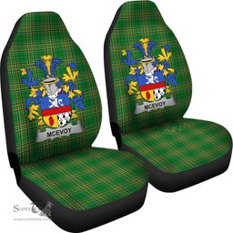 Irish McEvoy or McKelvey Coat of Arms Family Crest Ireland Car Seat Cover Irish National Tartan Irish County Car Seat Cover