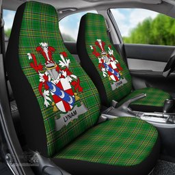 Irish Lynam or O'Lynam Coat of Arms Family Crest Ireland Car Seat Cover Irish National Tartan Irish County Car Seat Cover