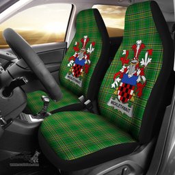 Irish Micklethwait Coat of Arms Family Crest Ireland Car Seat Cover Irish National Tartan Irish County Car Seat Cover
