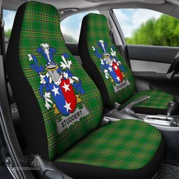 Irish Studdert Coat of Arms Family Crest Ireland Car Seat Cover Irish National Tartan Irish County Car Seat Cover