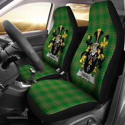 Irish Tisdall or Tisdale Coat of Arms Family Crest Ireland Car Seat Cover Irish National Tartan Irish County Car Seat Cover