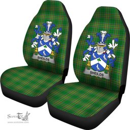 Irish Sheilds Coat of Arms Family Crest Ireland Car Seat Cover Irish National Tartan Irish County Car Seat Cover