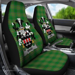 Irish Minne Coat of Arms Family Crest Ireland Car Seat Cover Irish National Tartan Irish County Car Seat Cover