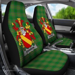 Irish Shannon Coat of Arms Family Crest Ireland Car Seat Cover Irish National Tartan Irish County Car Seat Cover
