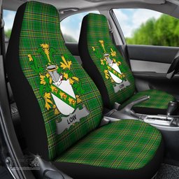 Irish Low Coat of Arms Family Crest Ireland Car Seat Cover Irish National Tartan Irish County Car Seat Cover