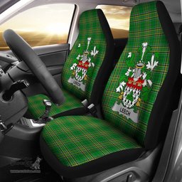 Irish Leech Coat of Arms Family Crest Ireland Car Seat Cover Irish National Tartan Irish County Car Seat Cover