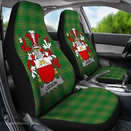 Irish Leeson Coat of Arms Family Crest Ireland Car Seat Cover Irish National Tartan Irish County Car Seat Cover
