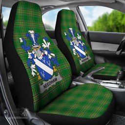 Irish Needham or O'Nee Coat of Arms Family Crest Ireland Car Seat Cover Irish National Tartan Irish County Car Seat Cover