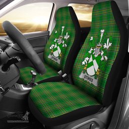 Irish Stokes Coat of Arms Family Crest Ireland Car Seat Cover Irish National Tartan Irish County Car Seat Cover