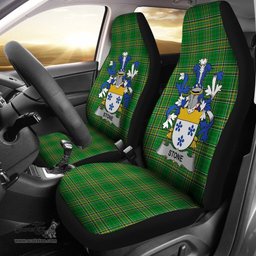 Irish Stone Coat of Arms Family Crest Ireland Car Seat Cover Irish National Tartan Irish County Car Seat Cover