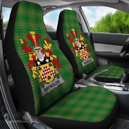 Irish Raynolds Coat of Arms Family Crest Ireland Car Seat Cover Irish National Tartan Irish County Car Seat Cover