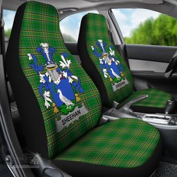 Irish Sheehan or O'Sheehan Coat of Arms Family Crest Ireland Car Seat Cover Irish National Tartan Irish County Car Seat Cover