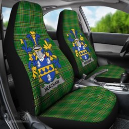 Irish Meacham Coat of Arms Family Crest Ireland Car Seat Cover Irish National Tartan Irish County Car Seat Cover