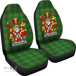 Irish Prendergast Coat of Arms Family Crest Ireland Car Seat Cover Irish National Tartan Irish County Car Seat Cover