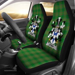 Irish Otway Coat of Arms Family Crest Ireland Car Seat Cover Irish National Tartan Irish County Car Seat Cover