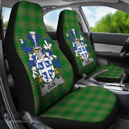 Irish Olde Coat of Arms Family Crest Ireland Car Seat Cover Irish National Tartan Irish County Car Seat Cover