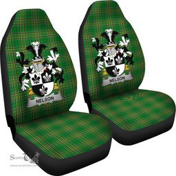 Irish Nelson or Nealson Coat of Arms Family Crest Ireland Car Seat Cover Irish National Tartan Irish County Car Seat Cover