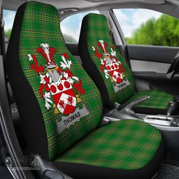 Irish Thomas Coat of Arms Family Crest Ireland Car Seat Cover Irish National Tartan Irish County Car Seat Cover