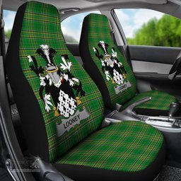 Irish Looney or O'Lunney Coat of Arms Family Crest Ireland Car Seat Cover Irish National Tartan Irish County Car Seat Cover