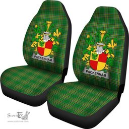 Irish Packenham Coat of Arms Family Crest Ireland Car Seat Cover Irish National Tartan Irish County Car Seat Cover