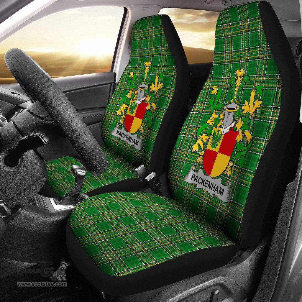 Irish Packenham Coat of Arms Family Crest Ireland Car Seat Cover Irish National Tartan Irish County Car Seat Cover