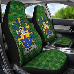 Irish Terry Coat of Arms Family Crest Ireland Car Seat Cover Irish National Tartan Irish County Car Seat Cover