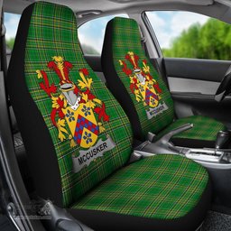 Irish McCusker or Cosker Coat of Arms Family Crest Ireland Car Seat Cover Irish National Tartan Irish County Car Seat Cover