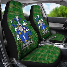 Irish Mulholland Coat of Arms Family Crest Ireland Car Seat Cover Irish National Tartan Irish County Car Seat Cover