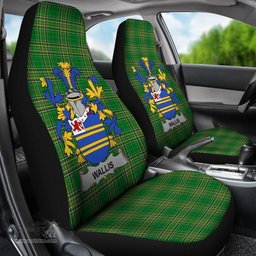 Irish Wallis Coat of Arms Family Crest Ireland Car Seat Cover Irish National Tartan Irish County Car Seat Cover