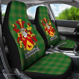 Irish Edgeworth Coat of Arms Family Crest Ireland Car Seat Cover Irish National Tartan Irish County Car Seat Cover