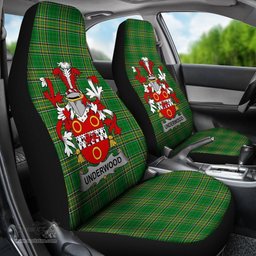 Irish Underwood Coat of Arms Family Crest Ireland Car Seat Cover Irish National Tartan Irish County Car Seat Cover