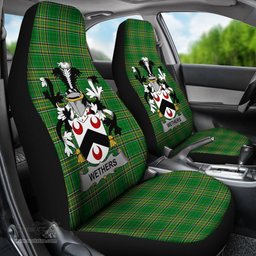 Irish Wethers Coat of Arms Family Crest Ireland Car Seat Cover Irish National Tartan Irish County Car Seat Cover