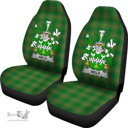 Irish Weld Coat of Arms Family Crest Ireland Car Seat Cover Irish National Tartan Irish County Car Seat Cover