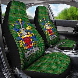 Irish Walron Coat of Arms Family Crest Ireland Car Seat Cover Irish National Tartan Irish County Car Seat Cover
