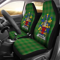 Irish Walron Coat of Arms Family Crest Ireland Car Seat Cover Irish National Tartan Irish County Car Seat Cover