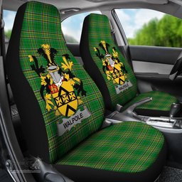 Irish Walpole Coat of Arms Family Crest Ireland Car Seat Cover Irish National Tartan Irish County Car Seat Cover