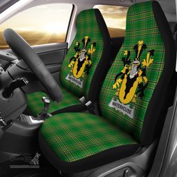 Irish Waterhouse Coat of Arms Family Crest Ireland Car Seat Cover Irish National Tartan Irish County Car Seat Cover