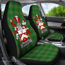 Irish Wakeley Coat of Arms Family Crest Ireland Car Seat Cover Irish National Tartan Irish County Car Seat Cover