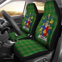 Irish Winch Coat of Arms Family Crest Ireland Car Seat Cover Irish National Tartan Irish County Car Seat Cover