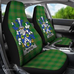 Irish Waters Coat of Arms Family Crest Ireland Car Seat Cover Irish National Tartan Irish County Car Seat Cover