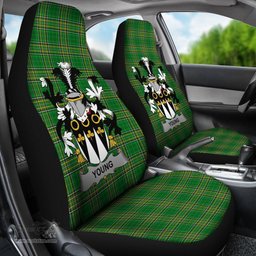 Irish Young Coat of Arms Family Crest Ireland Car Seat Cover Irish National Tartan Irish County Car Seat Cover