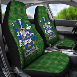Irish Woodcock Coat of Arms Family Crest Ireland Car Seat Cover Irish National Tartan Irish County Car Seat Cover