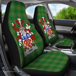 Irish Vian Coat of Arms Family Crest Ireland Car Seat Cover Irish National Tartan Irish County Car Seat Cover